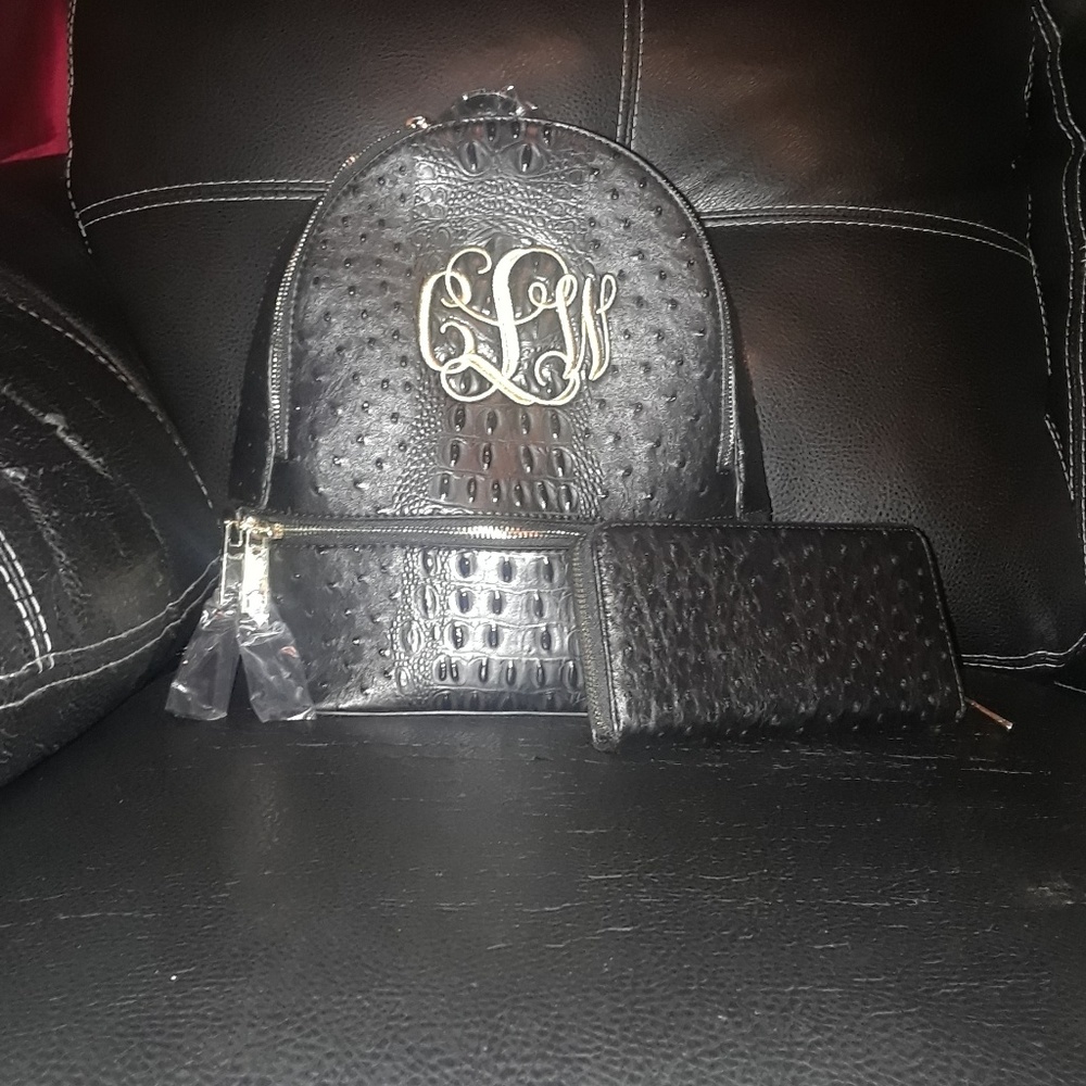 Monogram Leather backpack